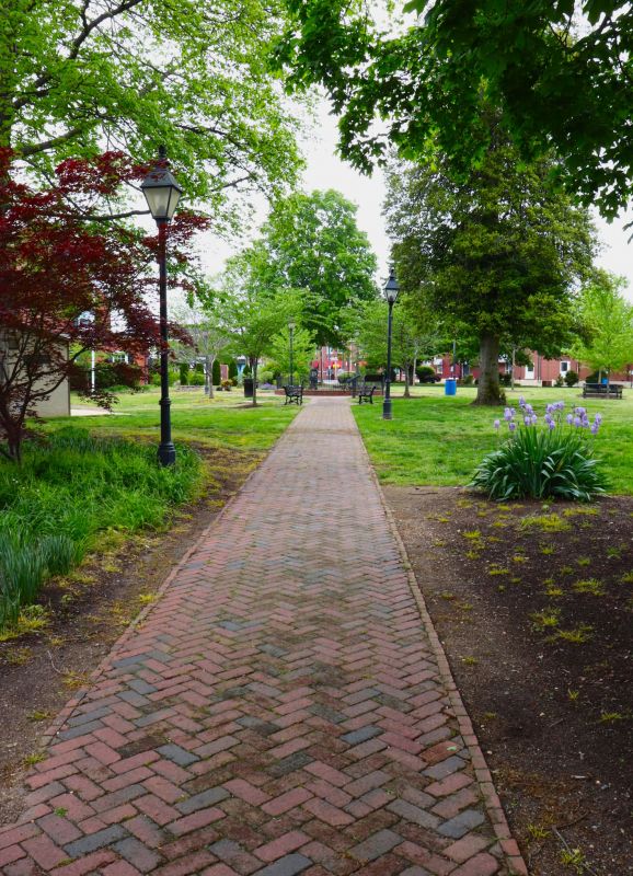 Restored Brick Pathway